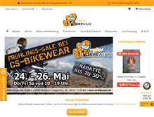 Tablet Screenshot of cs-bikewear.de